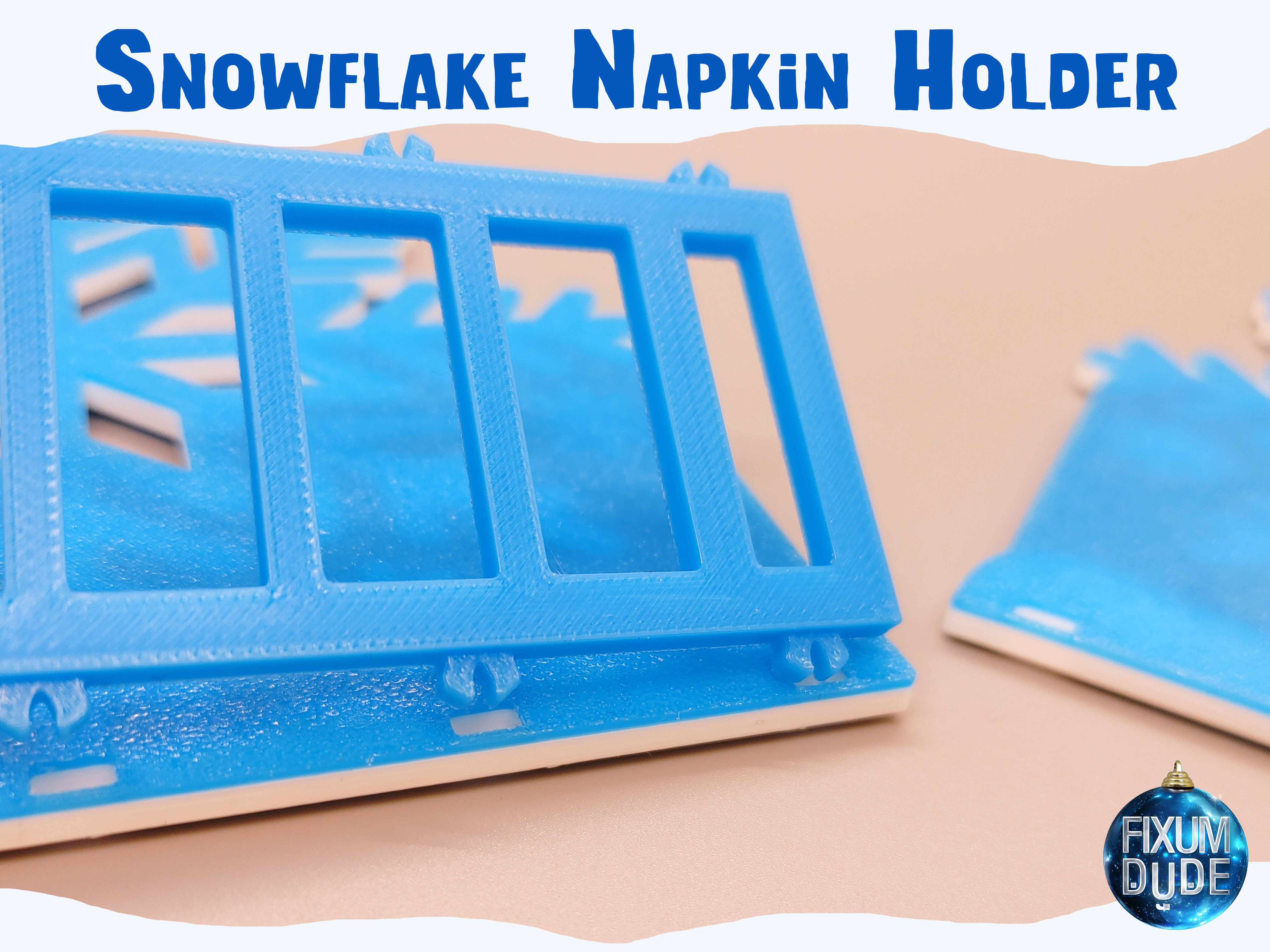 Snap Together Snowflake Napkin Holder — miniatura 8