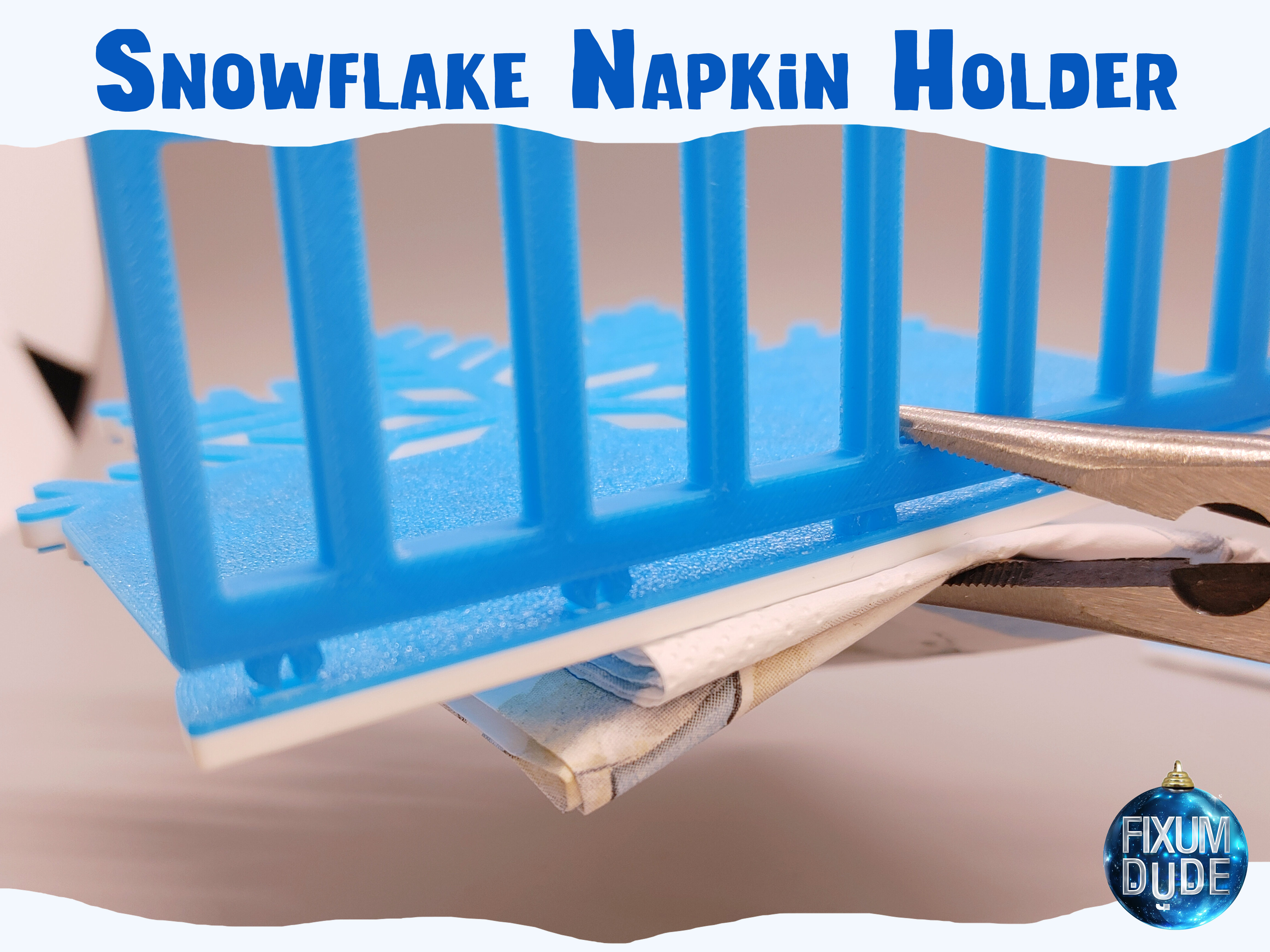 Snap Together Snowflake Napkin Holder — miniatura 11