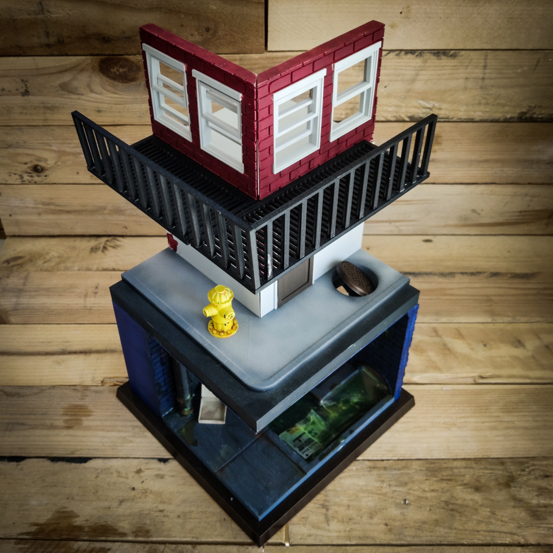 Sewer and building Diorama - No Minis included