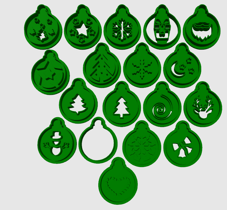 18 Cookie cutter winter shapes