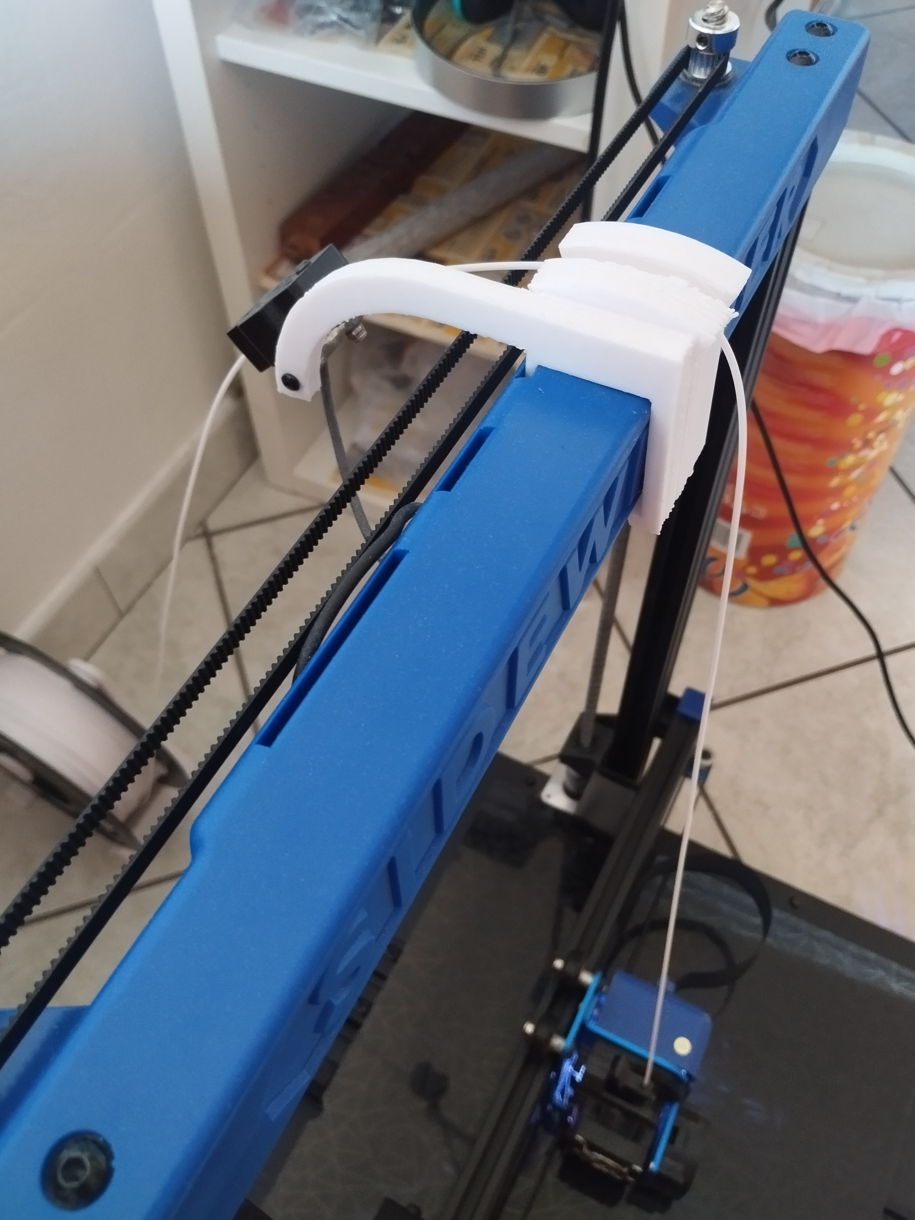 Ground Spoon Holder and filament guide for Artillery Sidewinder X1/X2
