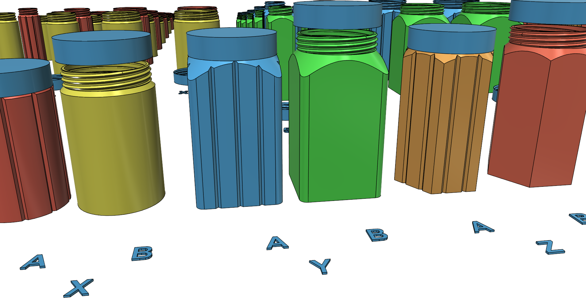 Box boxes jar jars tin tins easy print without support doza tested