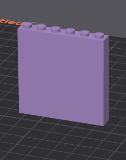 5 by 6 by 1 Brick ( Based on Part No. 59349 )