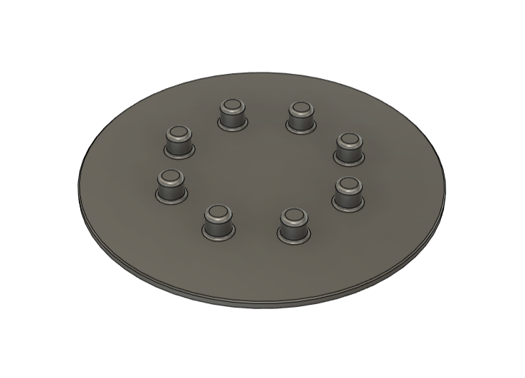 125mm 8 pin sanding disc applicator