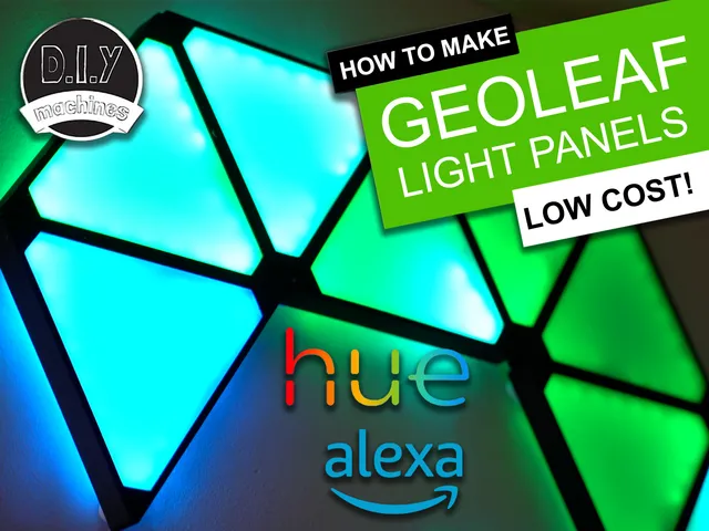 GeoLeaf - 3D Print your own Nanoleaf project - Alexa, Hue and App integration