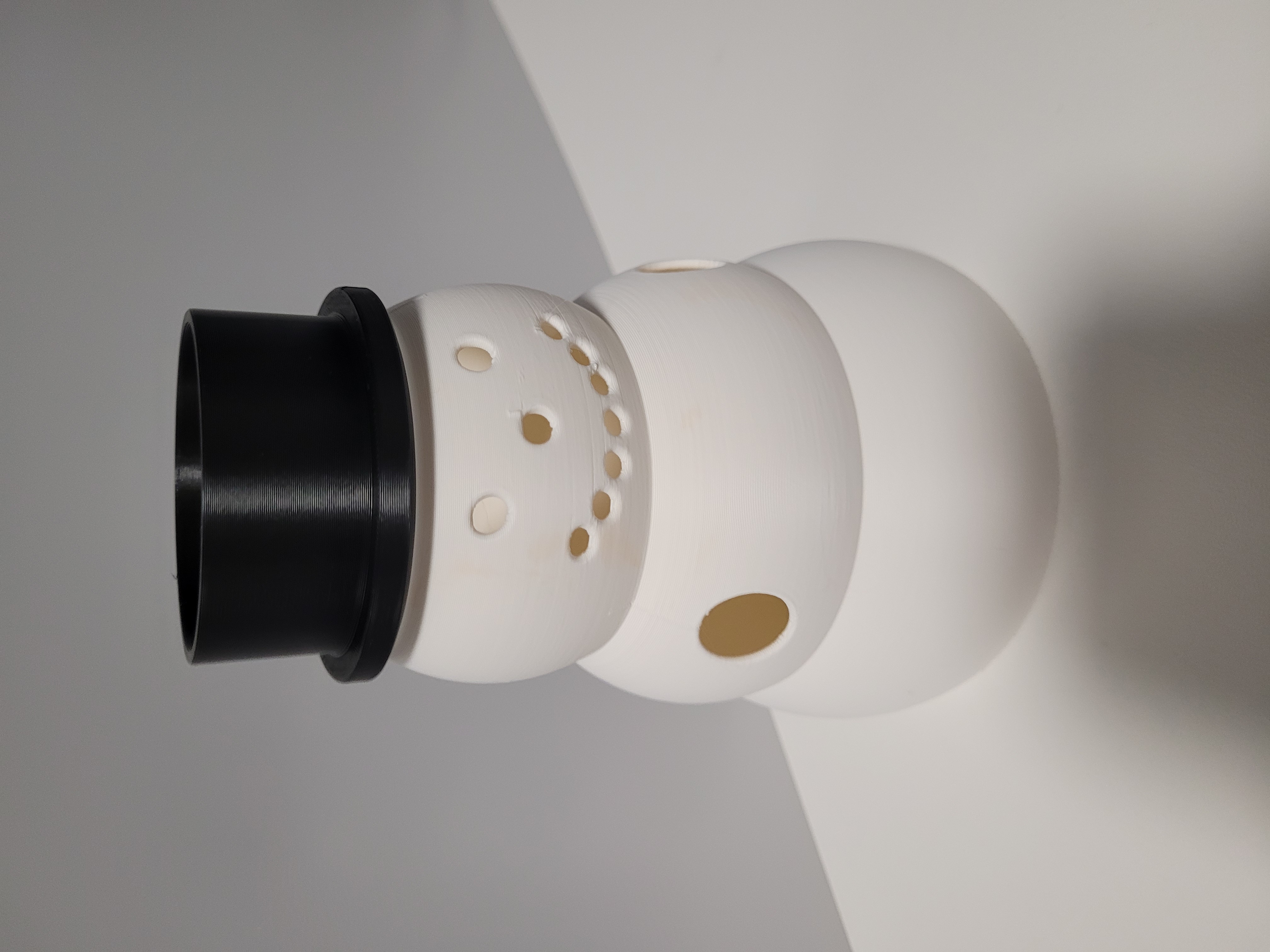 Snowman pen and stuff holder - opened top