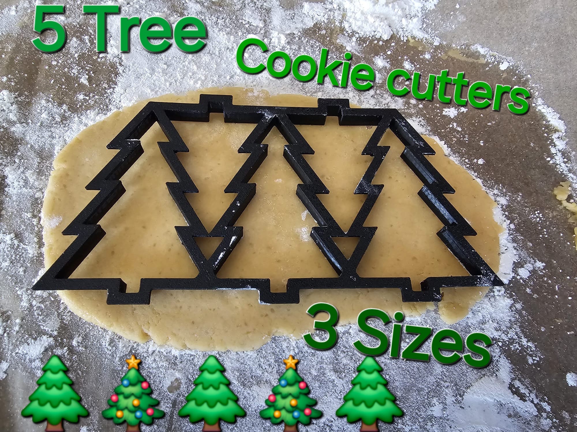 Cookie Cutter for 5 Tree at a Time