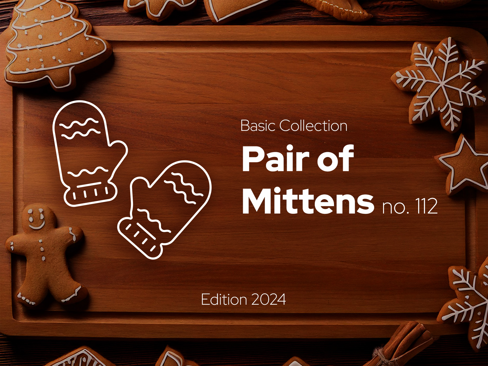 Pair of Mittens - Gingerbread Cutter no. 112