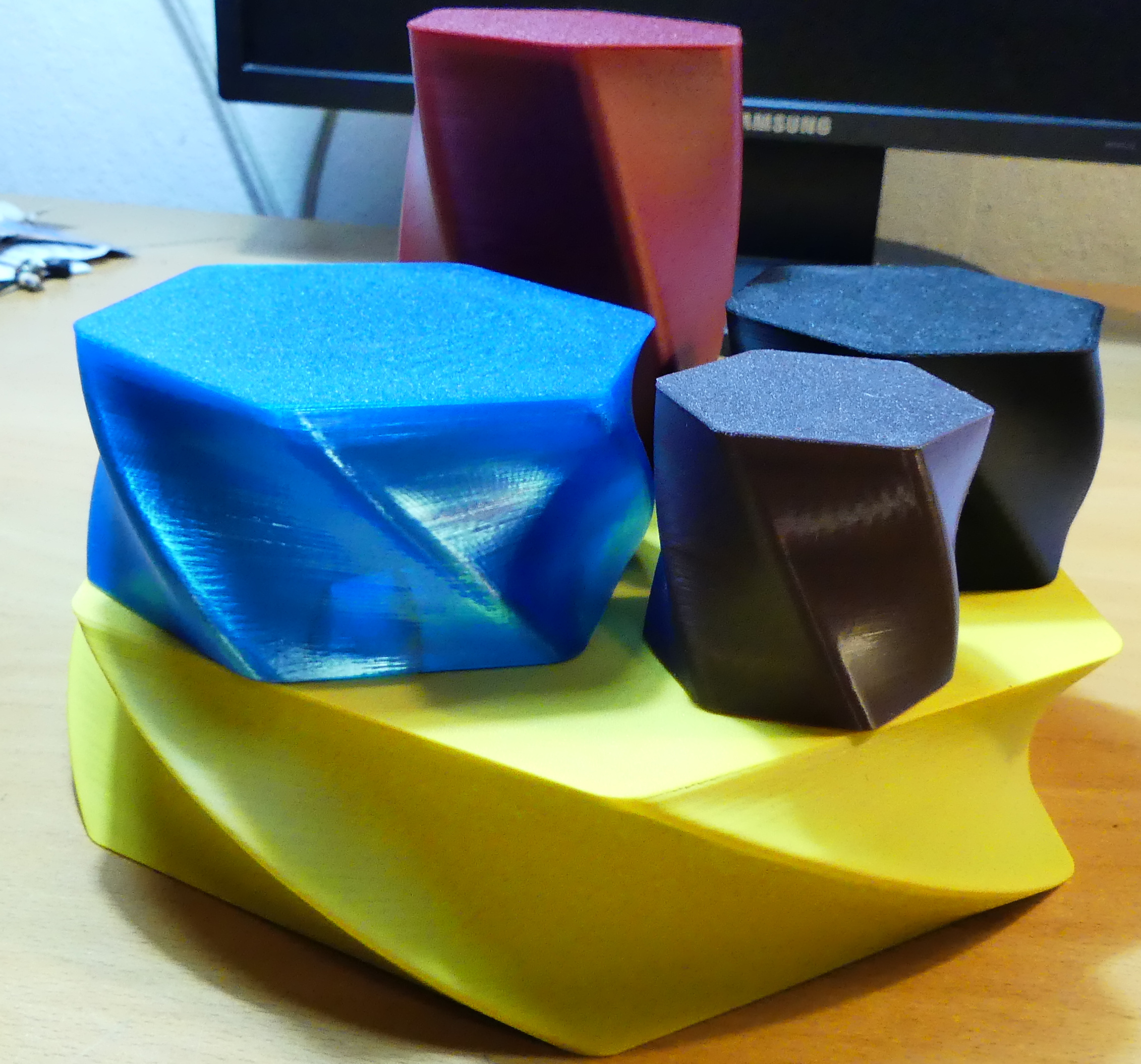 Twisted Hexagon Box - multible sizes