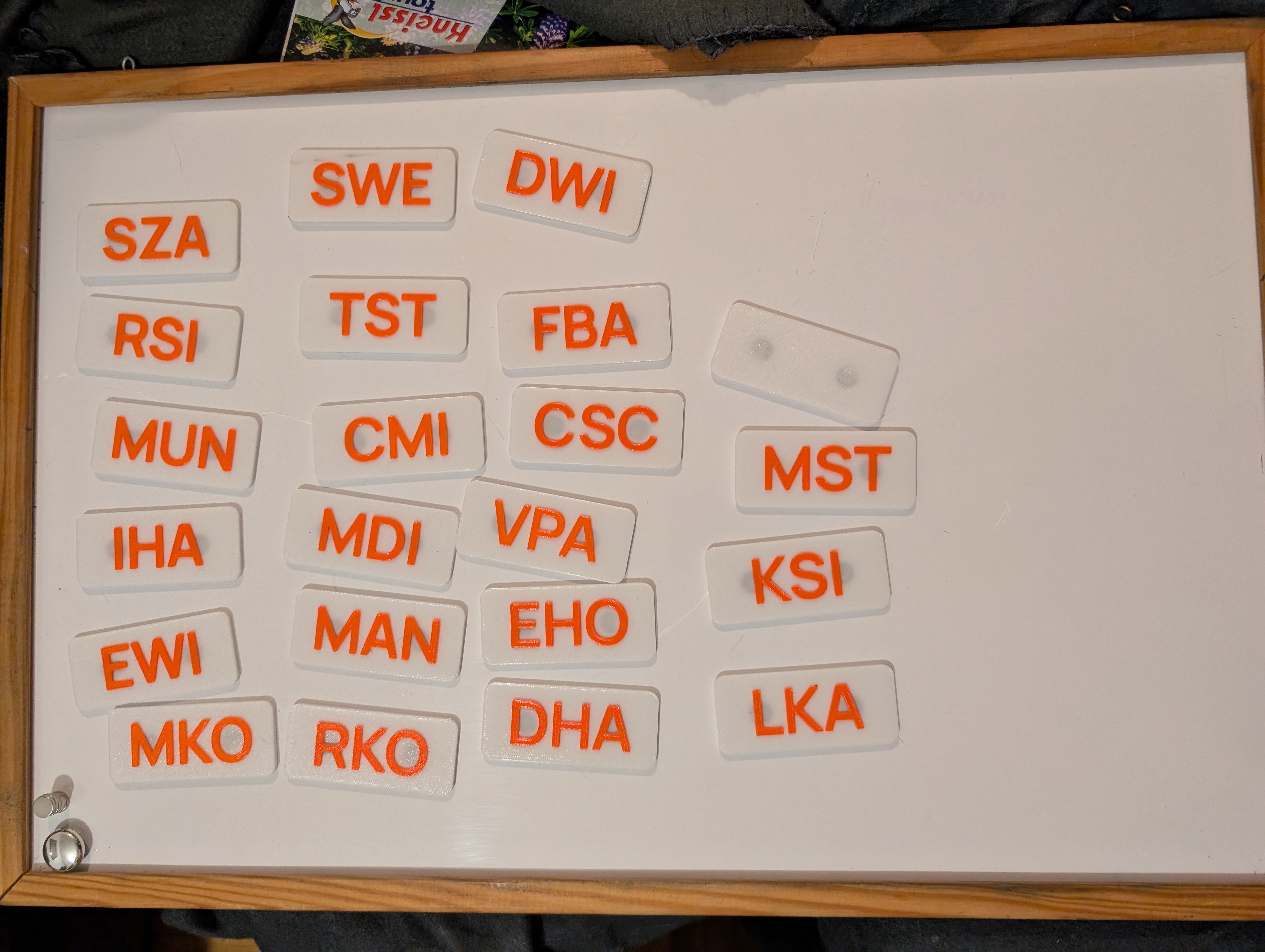 Magnetic Nametag / Acronym plate generator (openscad + bash script) by sudo | Download free STL ...