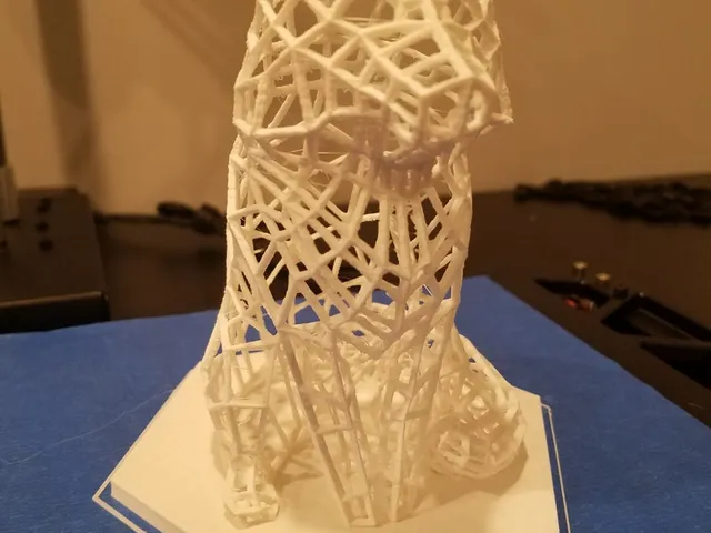 Wireframe wolf