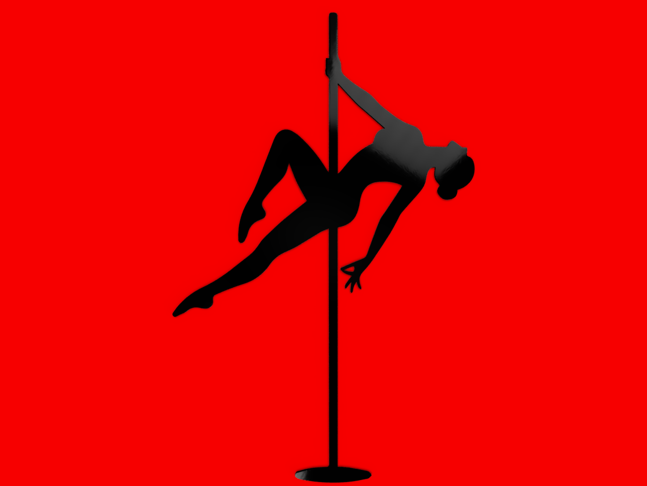 Pole dancer decoration