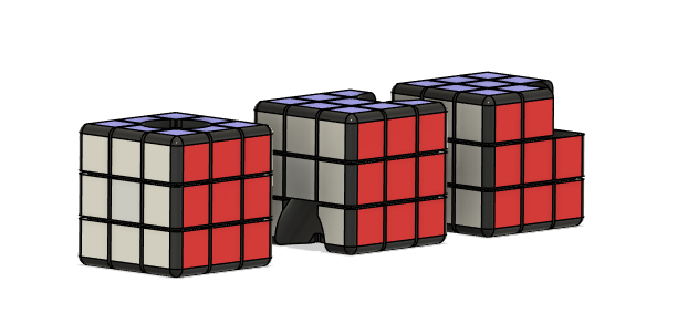 Rubic's beads - multiple orientation, scrambled and solved
