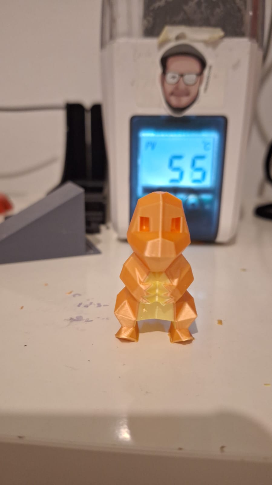 Low-Poly Charmender painted