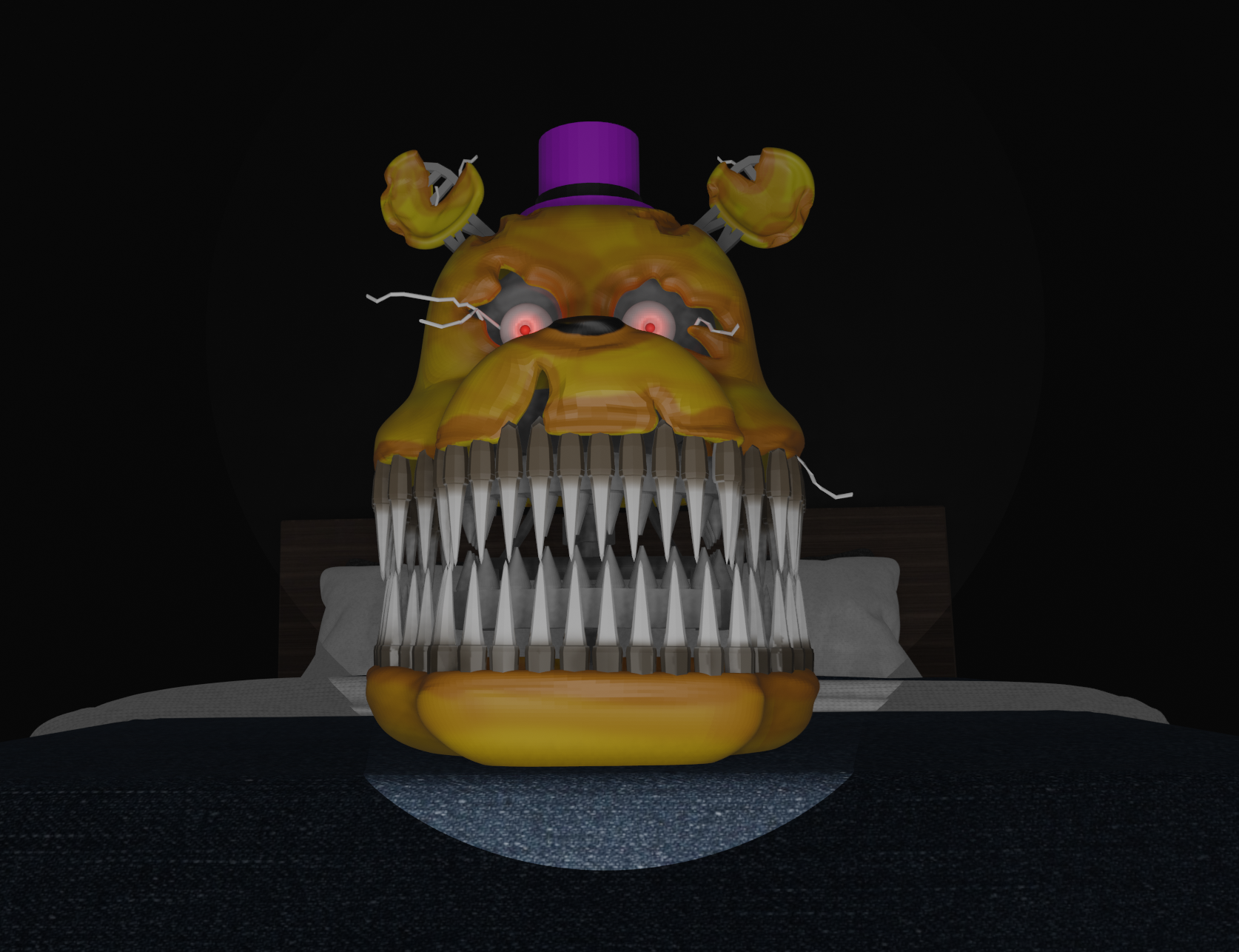 Nightmare Fredbear Head