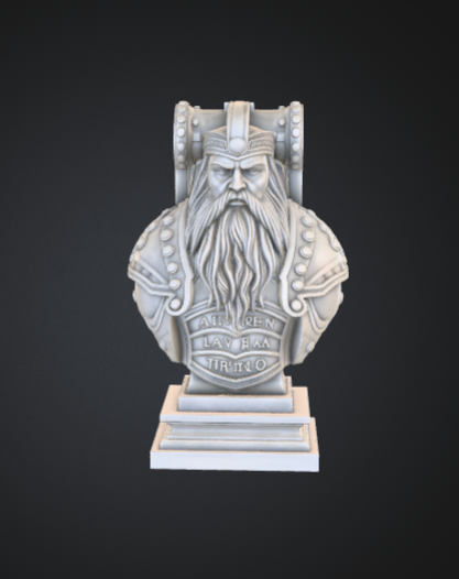 Ancient Norse Warrior Bust – Viking Guardian Decorative Display Sculpture