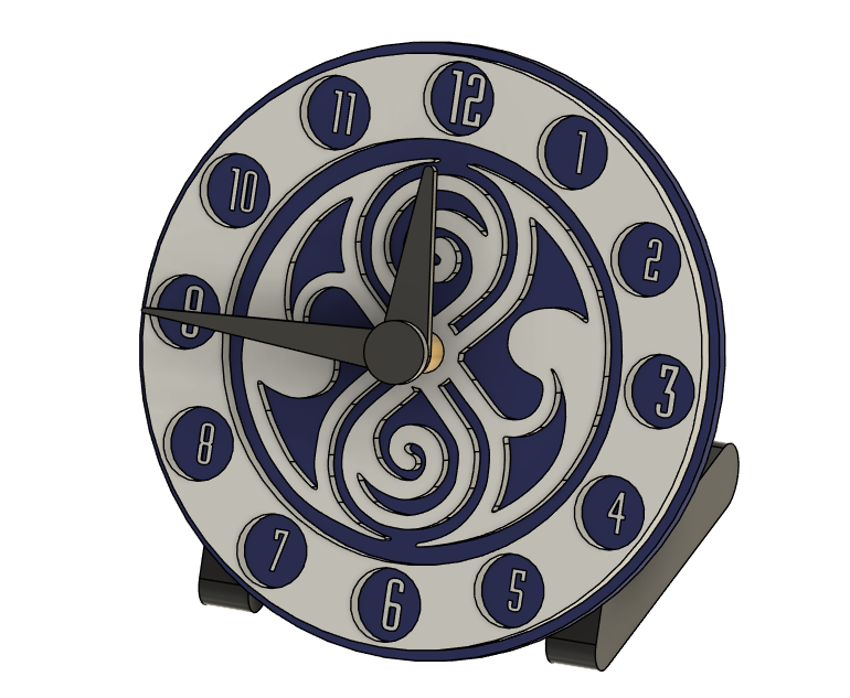 Doctor Who Clock - Seal of Rassilon