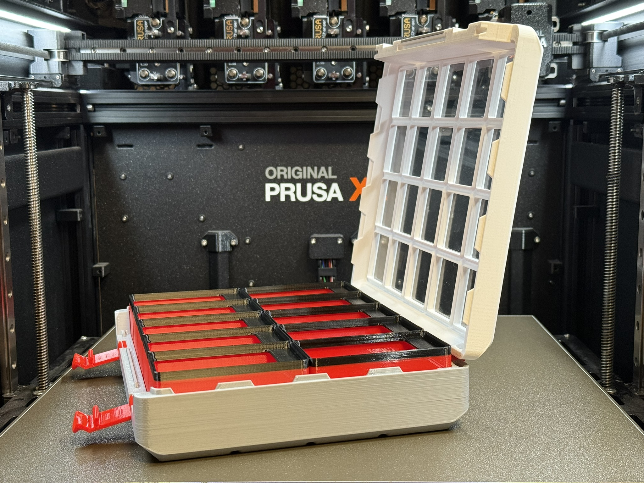 100° Modified Hinges for Modern Gridfinity Case