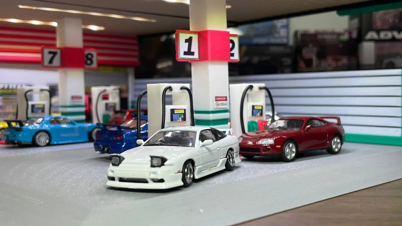 1/64 Gas Station (Expanded) by GigaPenguin | Download free STL