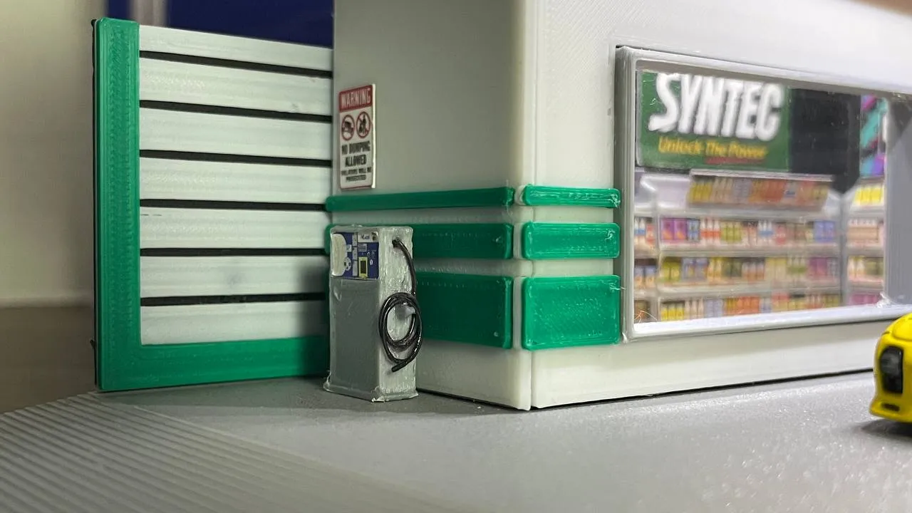 1/64 Gas Station (Expanded) by GigaPenguin | Download free STL