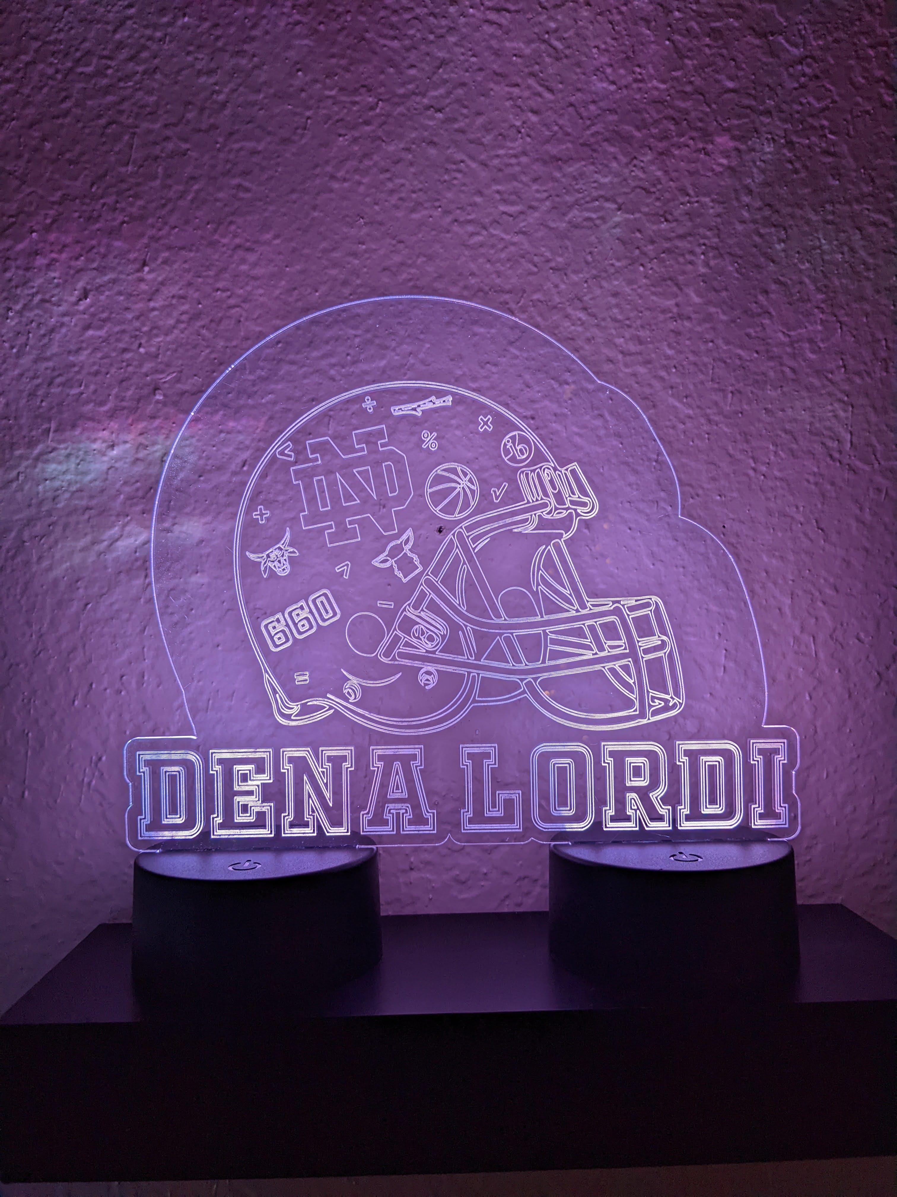 Dena Lordi Nameplate (Laser cut)