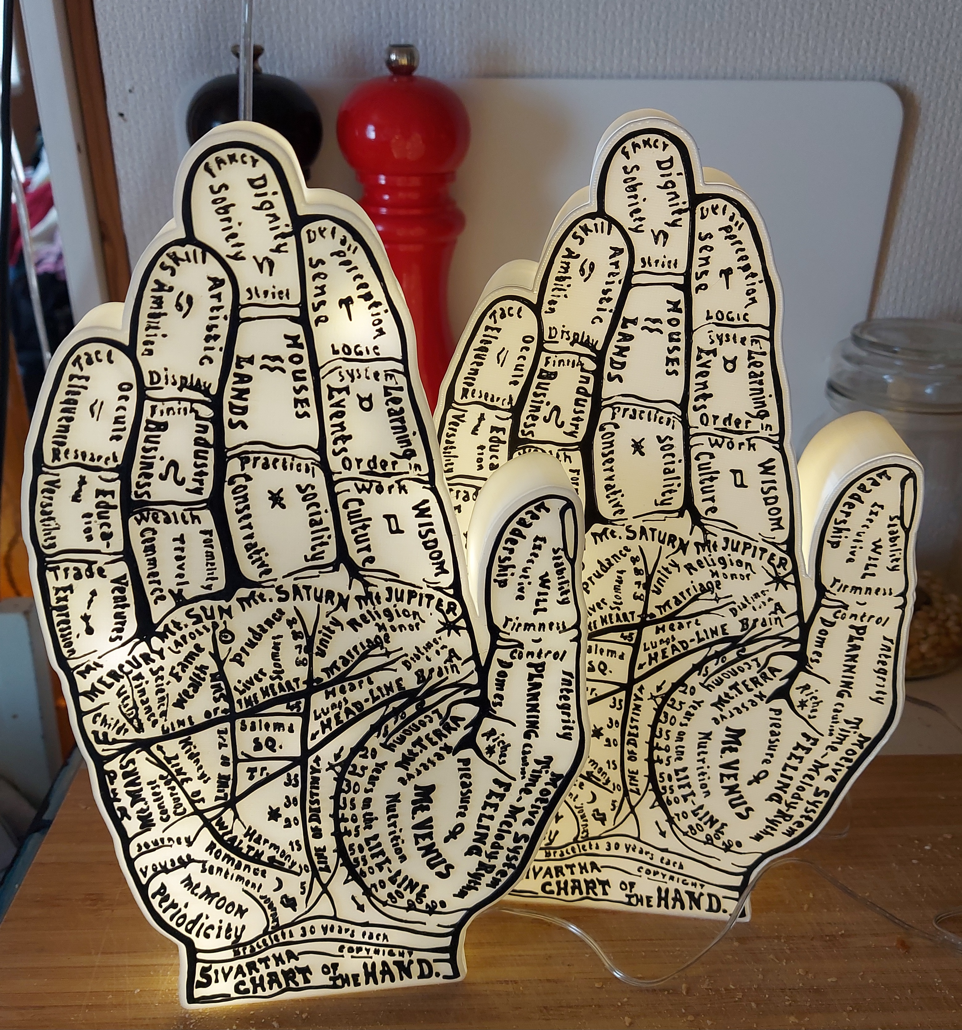 Sivartha Chart of the Hand light box