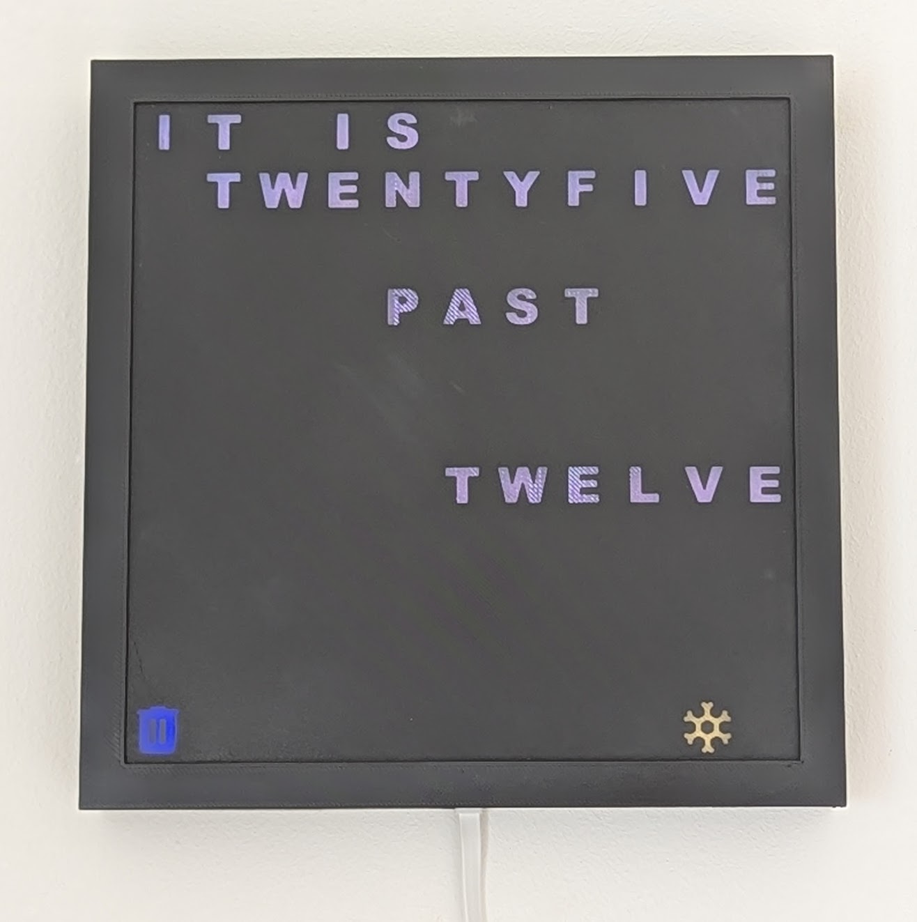 Customizable Word Clock for Home Assistant / ESPHome