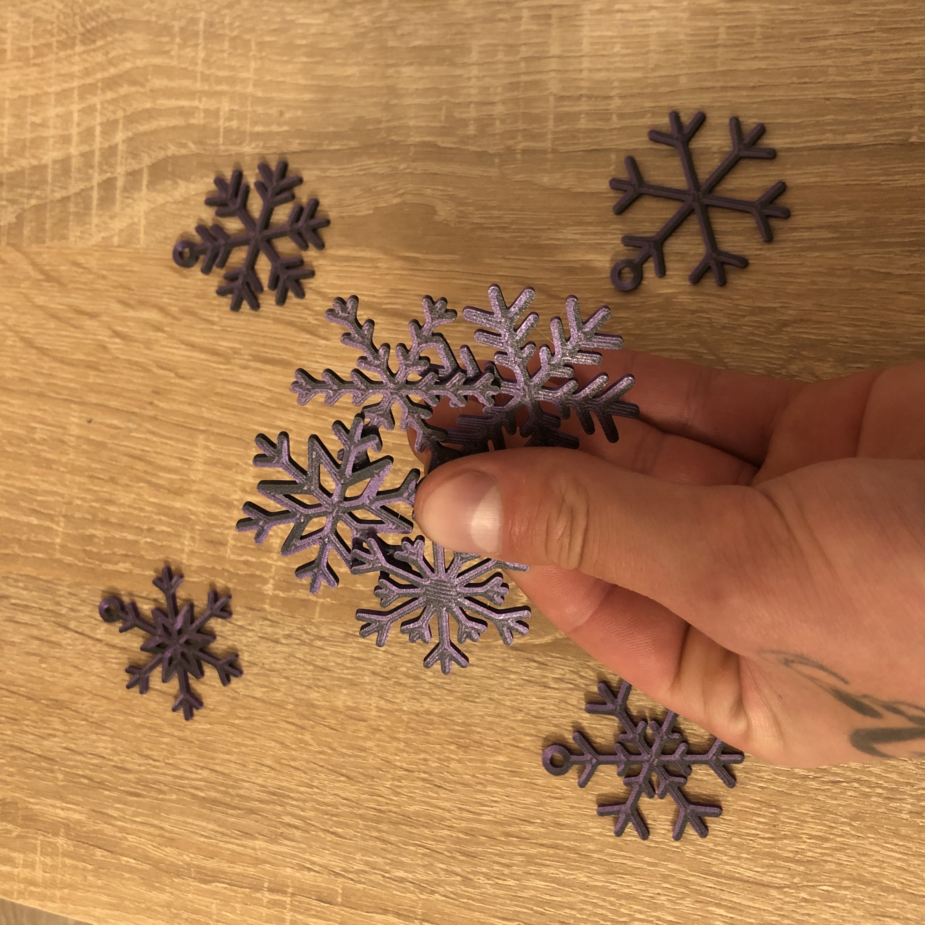 Miniatura 2 do modelo 3D Snow Flakes