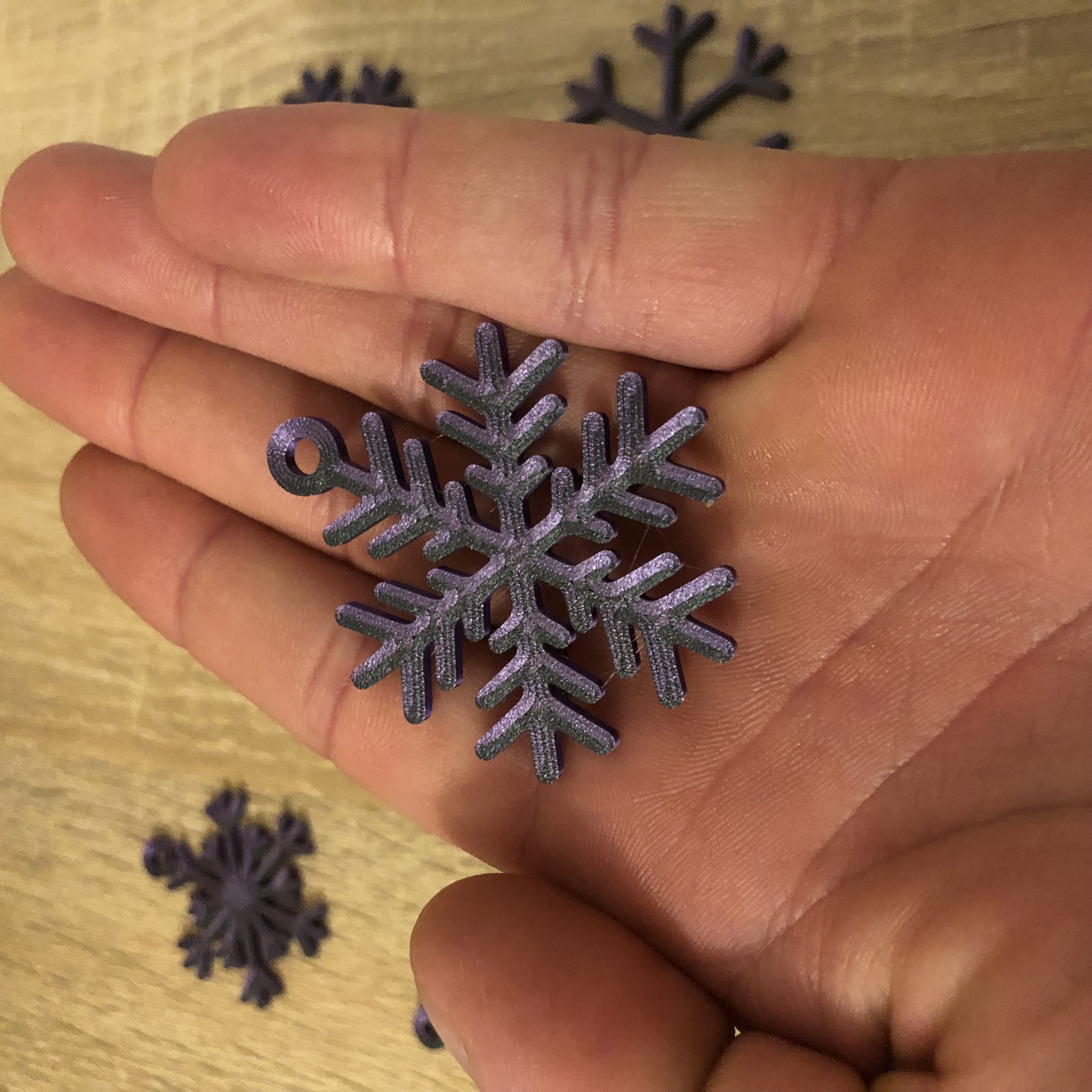 Miniatura 3 do modelo 3D Snow Flakes