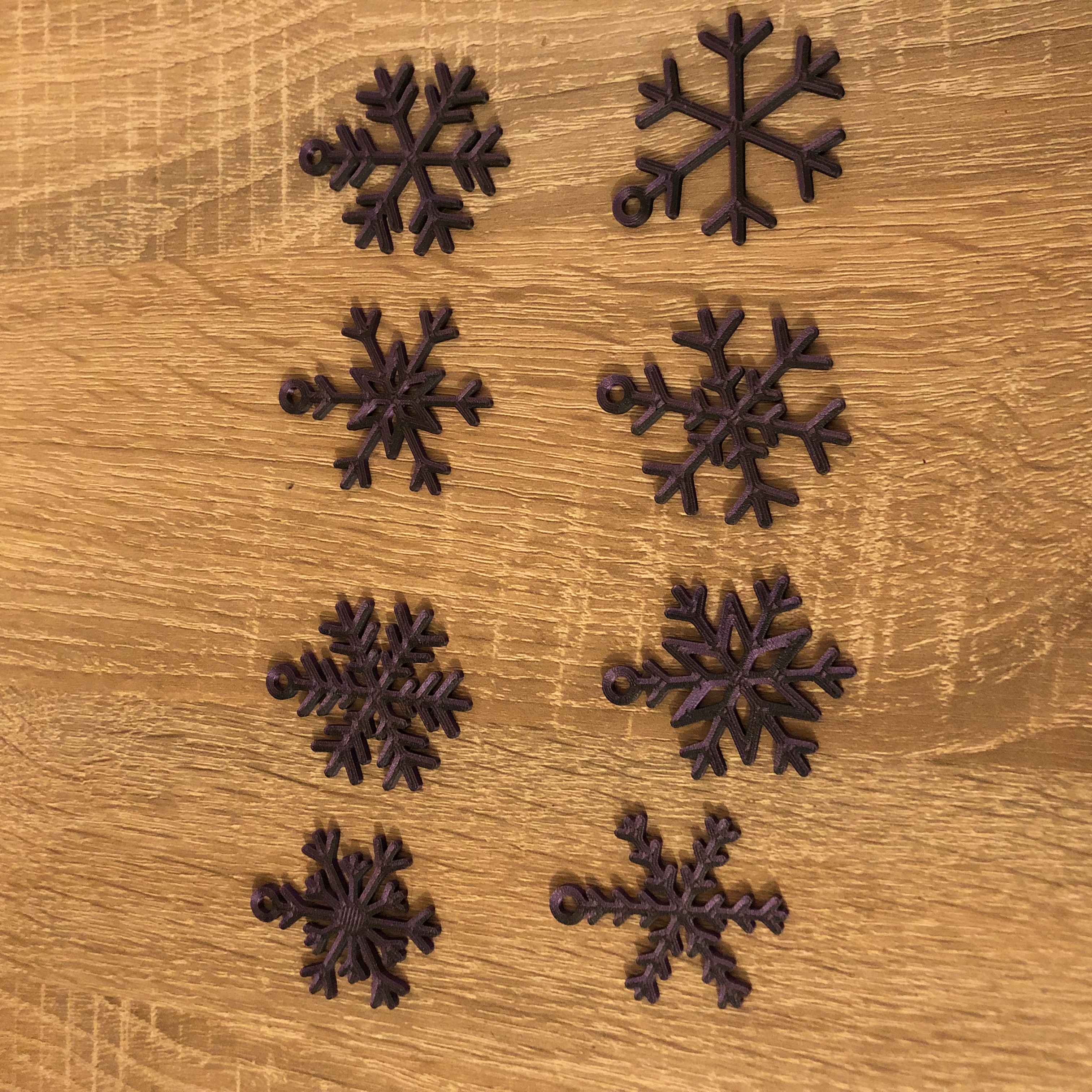 Miniatura 4 do modelo 3D Snow Flakes