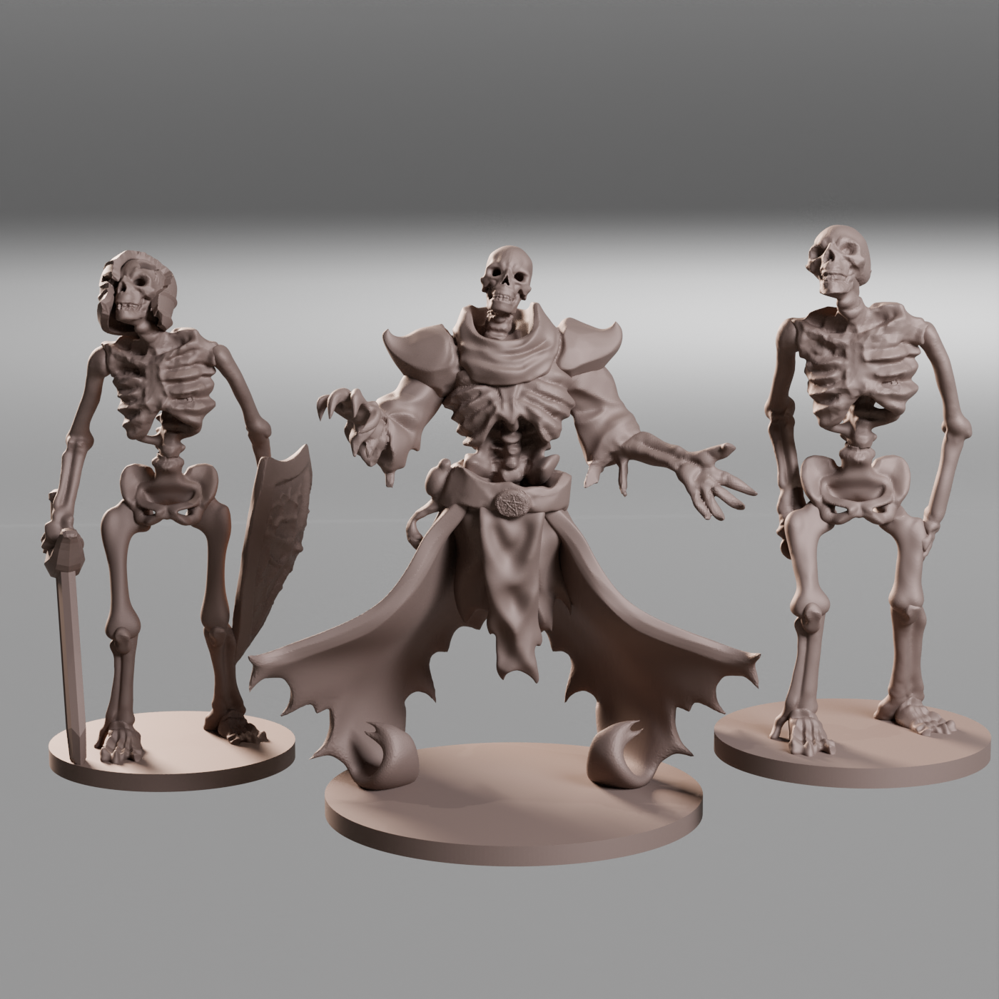 Undead skeleton miniatures