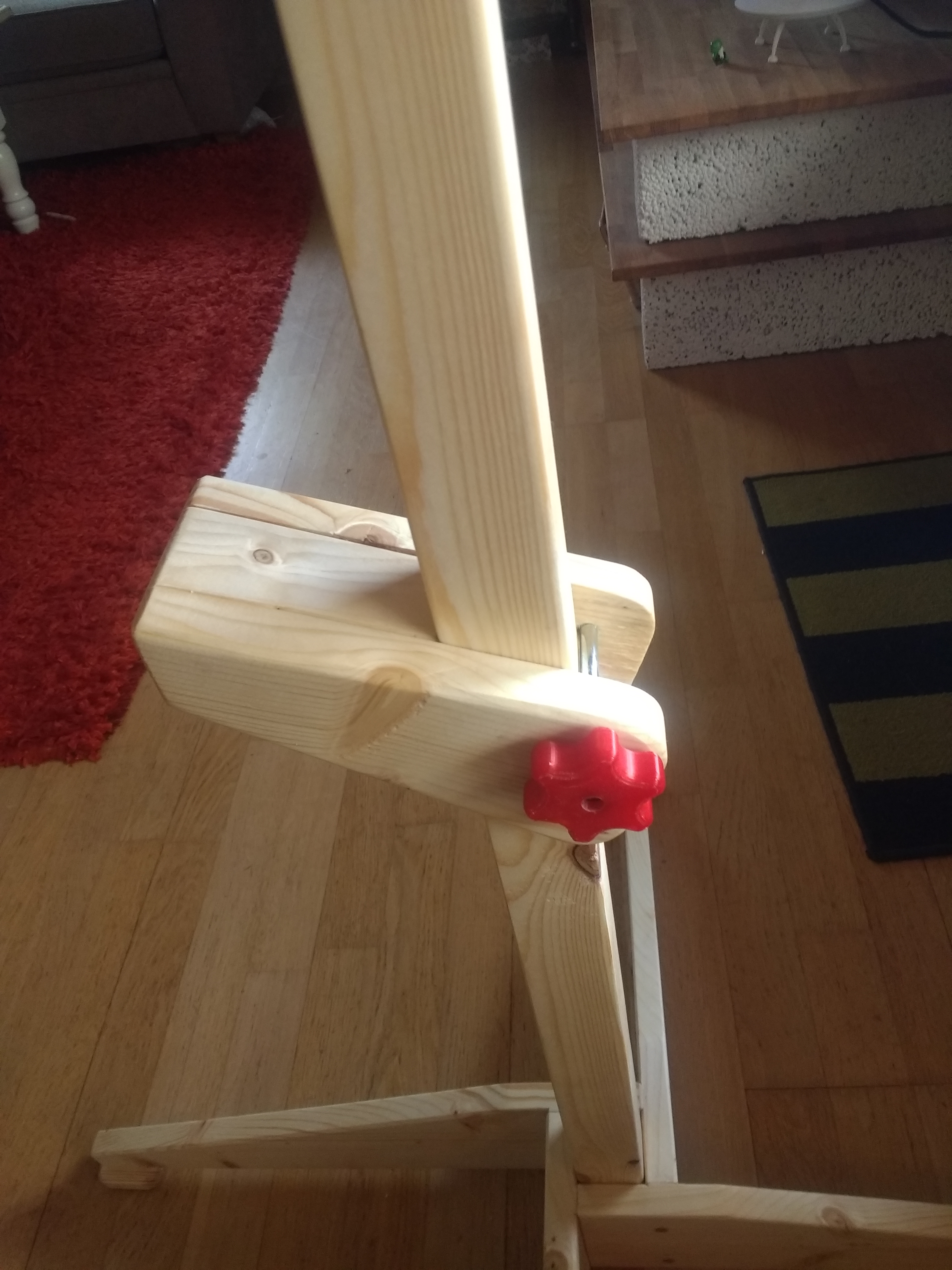 Knob with captured nut