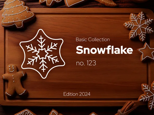 Snowflake - Gingerbread Cutter no. 123