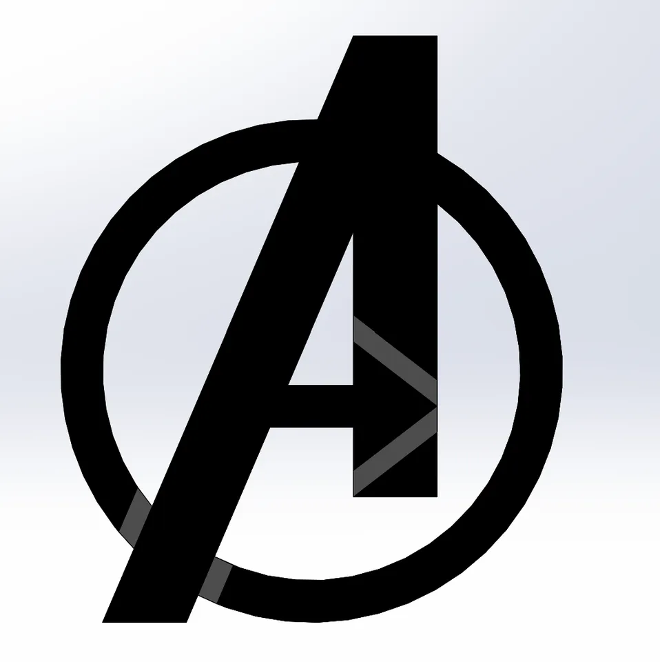Avengers Logo by Bonaso | Download free STL model | Printables.com