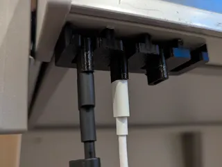 USB-C protection (with underdesk holder) by Consti | Download free STL ...