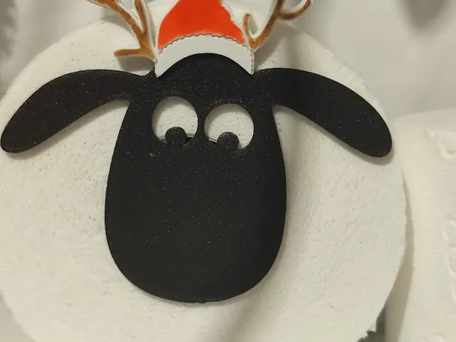 Xmas Christmas Weihnachtsmütze für Shaun the Sheep Toilet Paper Roll Holder