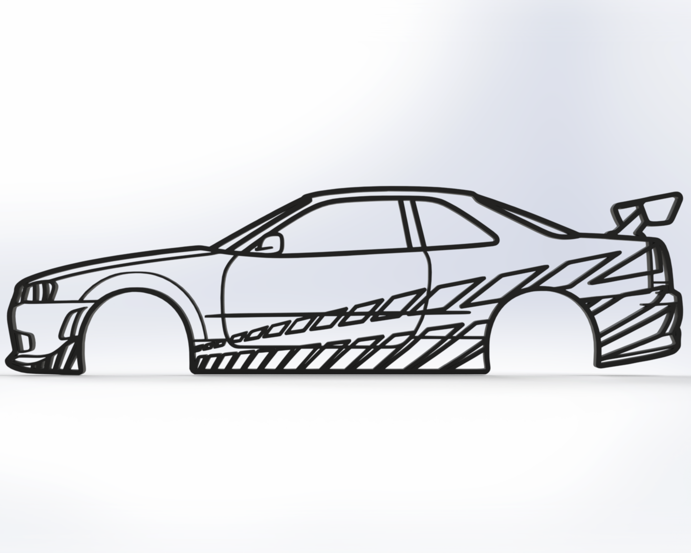 Brian's Nissan R34 GT-R Fast & Furious Wall Art