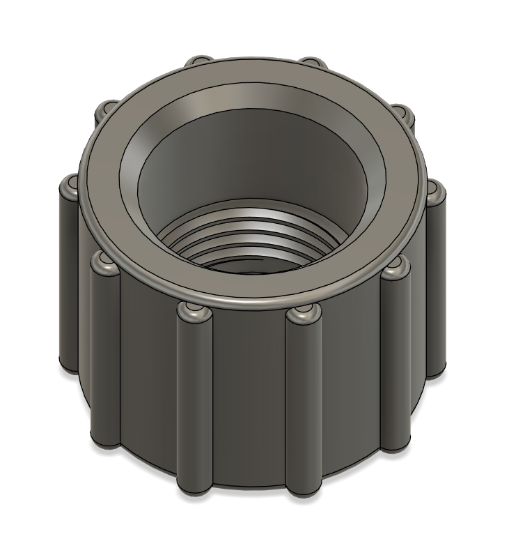 M12x1 cover for TIG torch gas connector