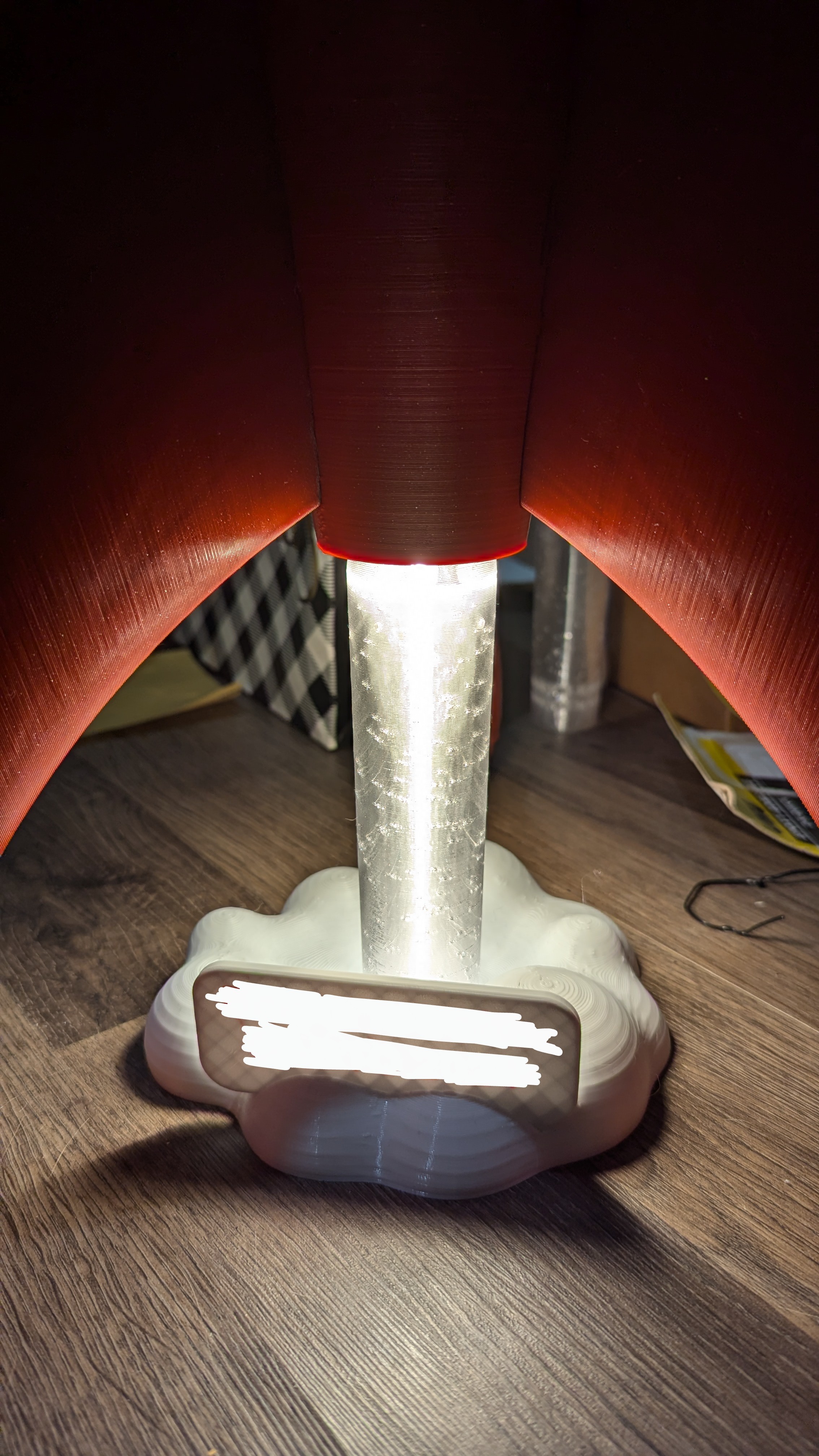 Huge Moon Rocket Prusa MINI version GU4/MR8 light bulb