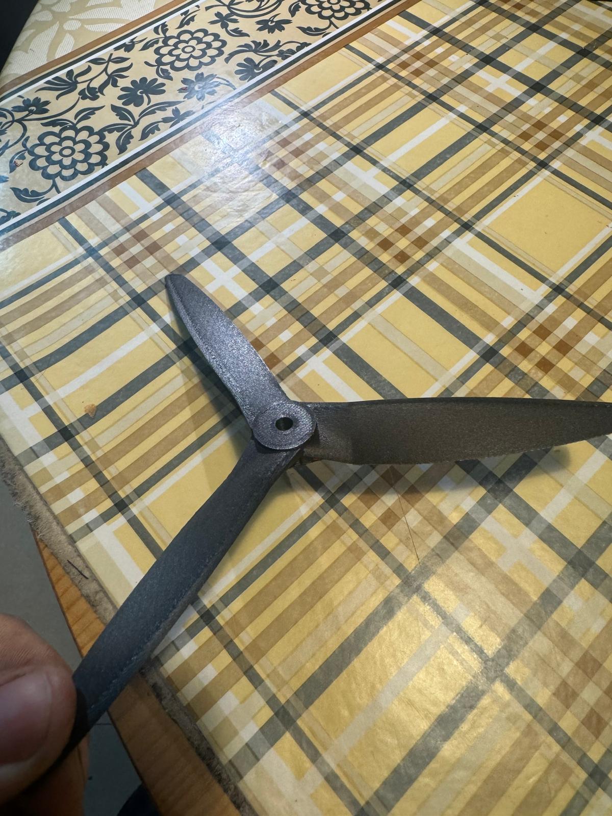 three Blade propeller for glow engine , saito o OS