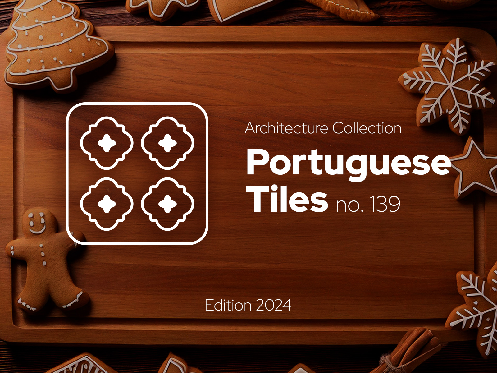 Portuguese Tiles - Gingerbread Cutter no. 139