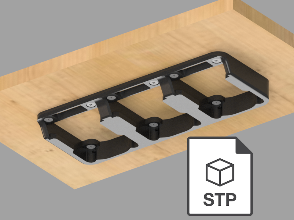 Makita LXT battery holder (.STEP included)