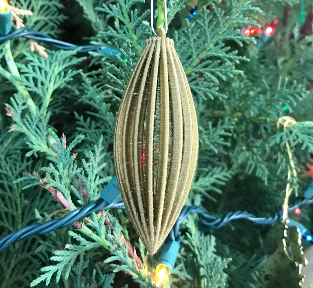 Ribbed Ovoid Ornament by nave man | Download free STL model ...