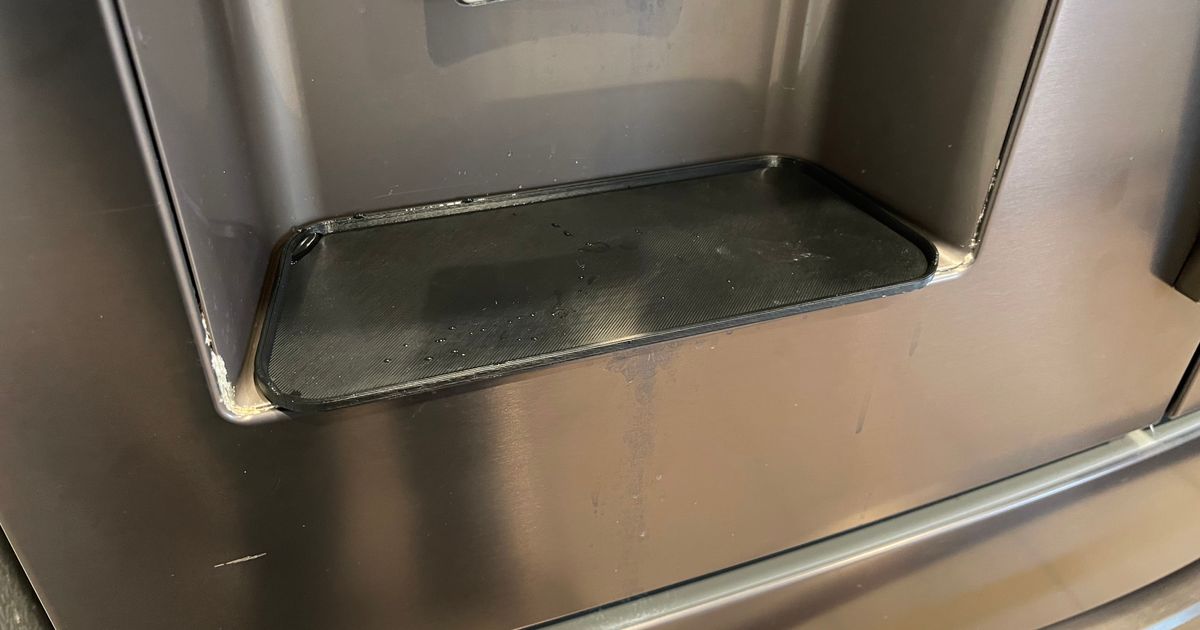 Water Dispenser Drip Tray For Samsung Refrigerator by grubbmake