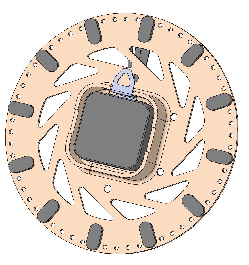 Miniatura 2 do modelo 3D Clock Face Disk Brake - Remix