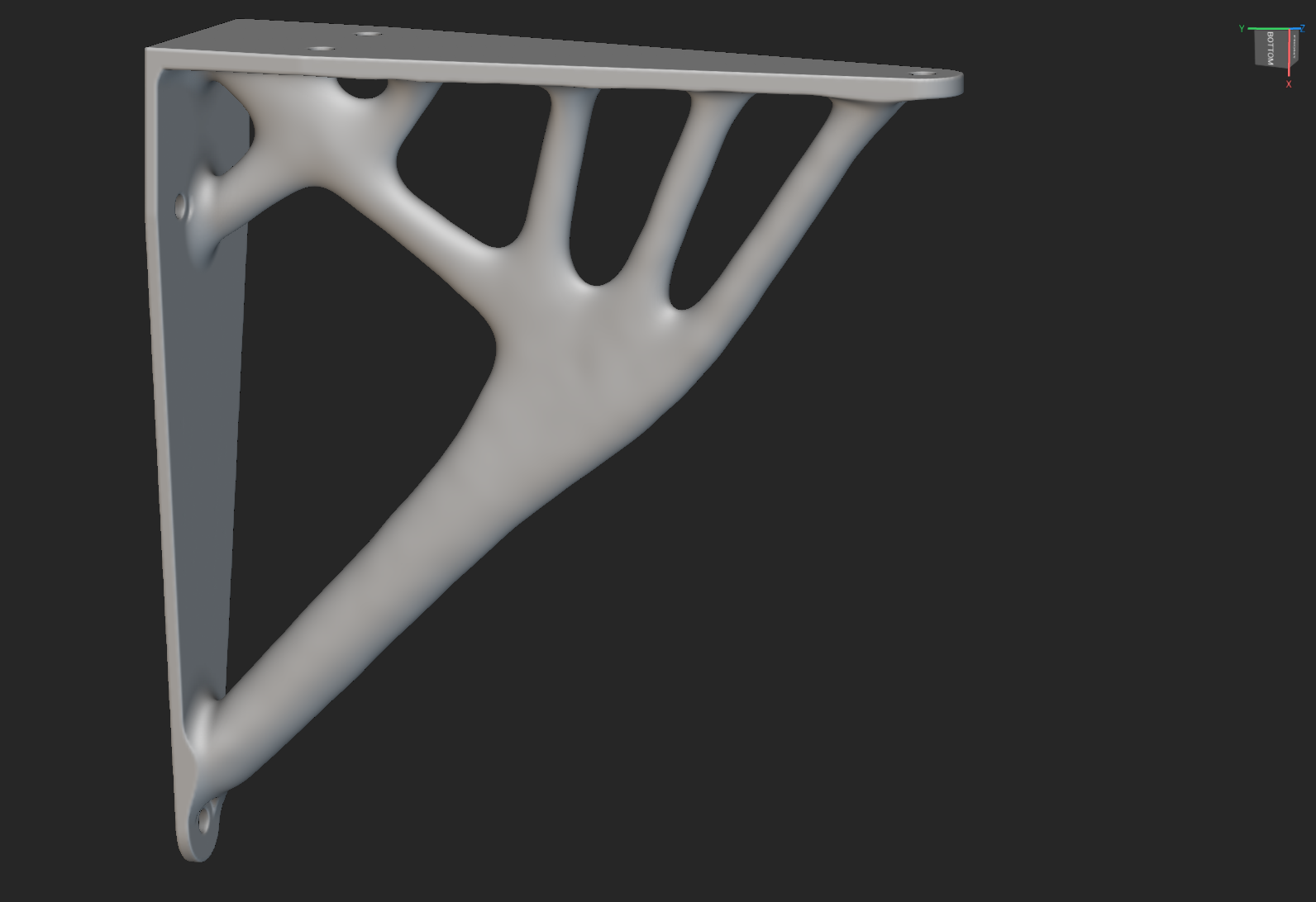 Topology Optimized Shelf Bracket — miniatura 2