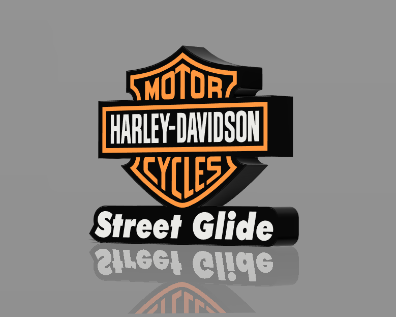 Harley Logo Street Glide Lamp