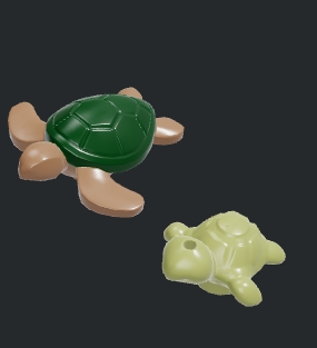 Lego animal sea turtle's