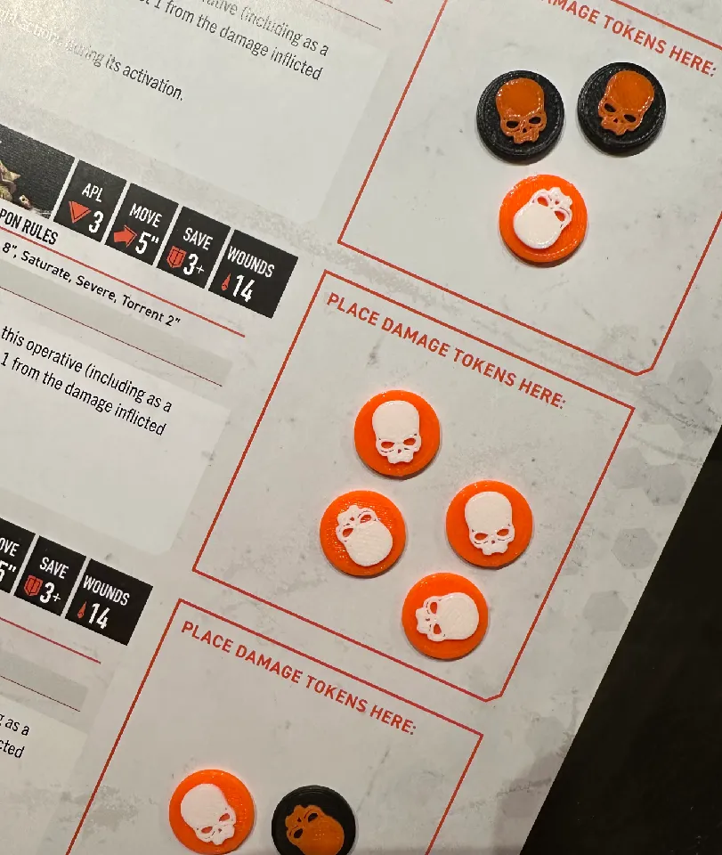 Kill Team Wound Token by morrispe | Download free STL model Kill Team Wound Token by morrispe | Download free STL model