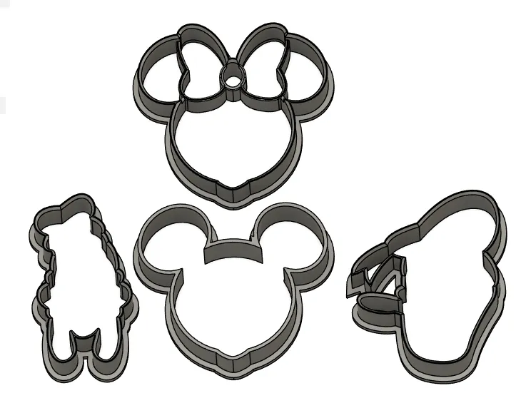 Disney Cookie Cutters by pwmodder1027 | Download free STL model ...